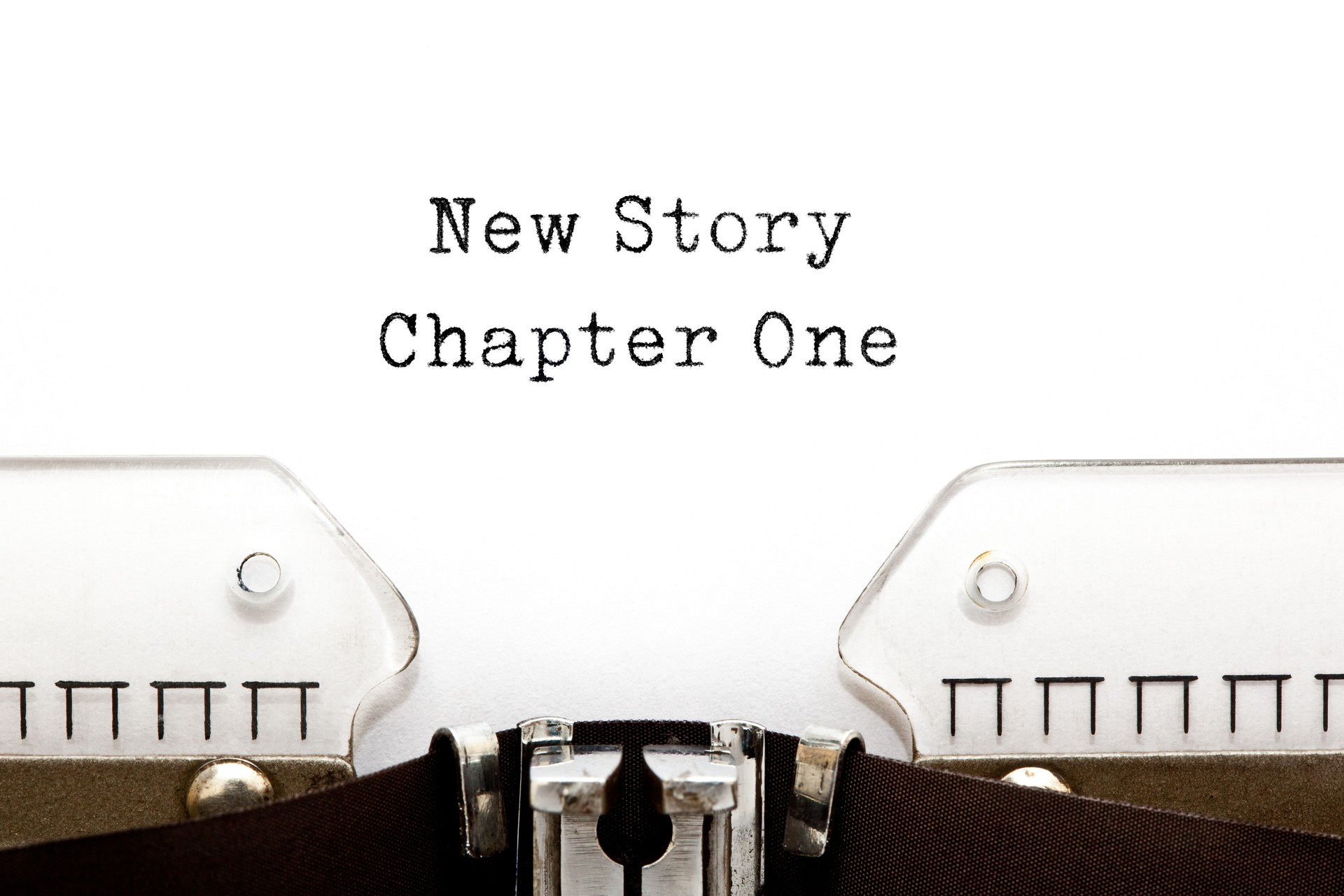 New Story Chapter One Typewriter